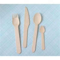 Natural Disposable Chinese Wholesale Different Sizes Bamboo Fork Knife Spoon Set